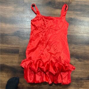 Vibrant Red Sleeveless Dress